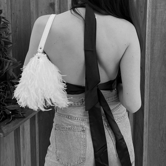 Charcoal Clothing Silky Black Halter Top size US 4 - Picture 2 of 6